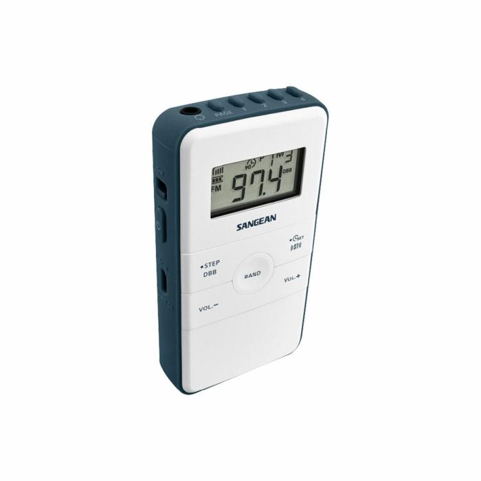 Radio Portátil Sangean DT-140 Azul Blanco 24 Radio Portátil Sangean DT-140 Azul Blanco 24