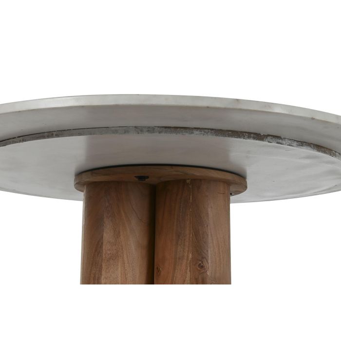 Mesa Redonda Comedor Moderno DKD Home Decor Blanco Natural 106 x 76 x 106 cm 4 Mesa Redonda Comedor Moderno DKD Home Decor Blanco Natural 106 x 76 x 106 cm 4