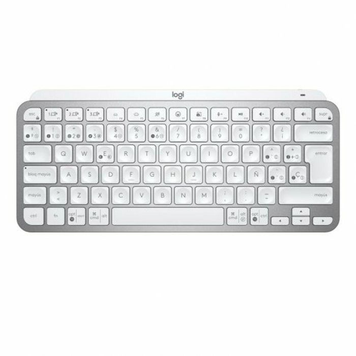 Logitech MX Keys Mini Teclado Inalámbrico Gris Pálido - Teclas Esféricas Cóncavas, Retroiluminación Inteligente, Bluetooth 26
