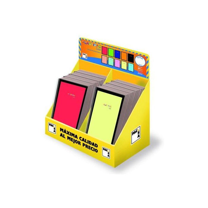 Bloc Pacsa Plastipac Lux Tapa Pp Fº 80H Cuadric.4X4 100G Expositor De 40