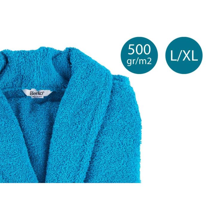 Albornoz Azul 500Gr L Xl Berilo 10X37CM (6 Unidades) 3 Albornoz Azul 500Gr L Xl Berilo 10X37CM (6 Unidades) 3