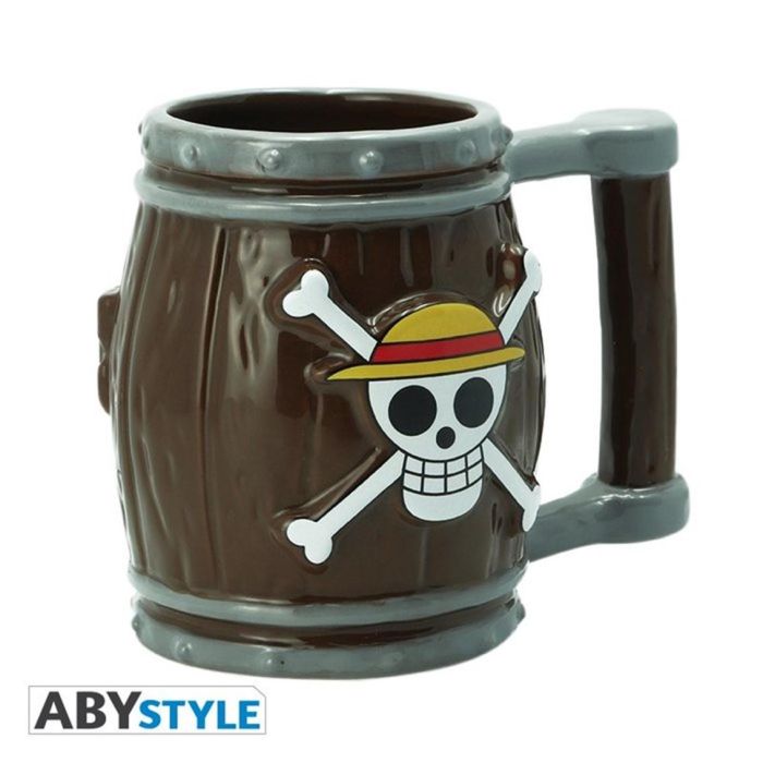 Abystyle Taza 3D One Piece Barril Cerámica con Relieve 350ml - No Apta Microondas Lavavajillas Abystyle Taza 3D One Piece Barril Cerámica con Relieve 350ml - No Apta Microondas Lavavajillas