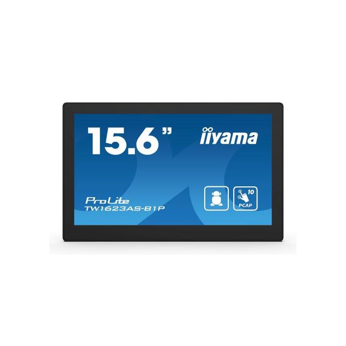 iiyama 15.6", 39.5cm, IPS, 16:9, 1920 x 1080, 450 cd/m², 30 ms, Touch, Rj-45, HDMI, 2 x 2 W, Android 13, Rockchip RK3568, Black iiyama 15.6", 39.5cm, IPS, 16:9, 1920 x 1080, 450 cd/m², 30 ms, Touch, Rj-45, HDMI, 2 x 2 W, Android 13, Rockchip RK3568, Black
