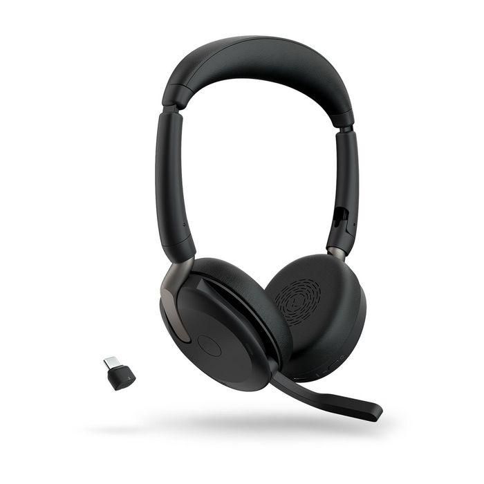 Jabra Evolve2 65 Flex Link380c UC Stereo Auriculares Inalámbricos con Base de Carga Negro 2 Jabra Evolve2 65 Flex Link380c UC Stereo Auriculares Inalámbricos con Base de Carga Negro 2