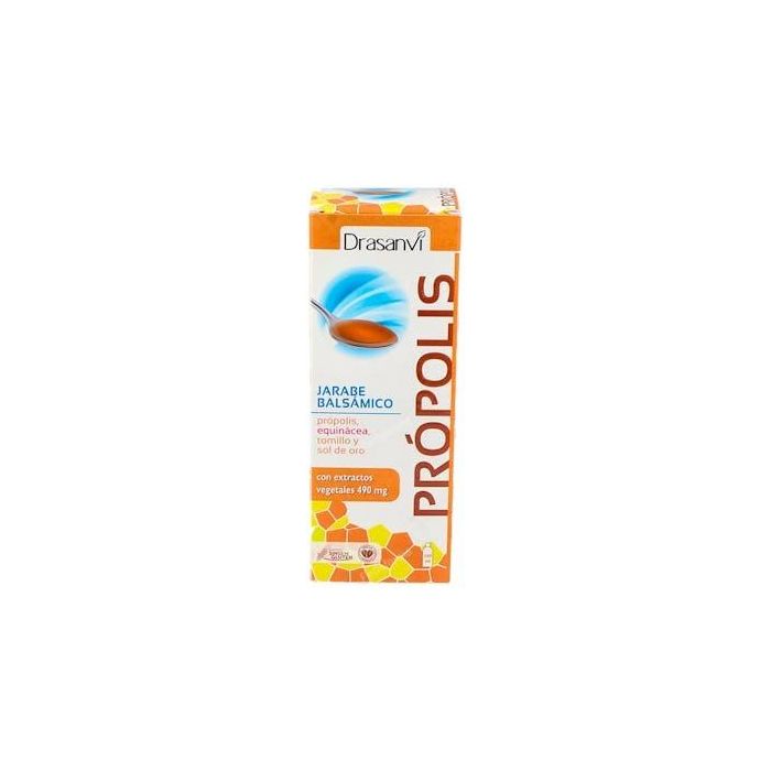 DRASANVI Própolis Jarabe Balsámico 250ml. Con extractos vegetales para el sistema inmune.