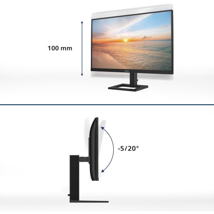 Philips 27E1N1900AE Monitor Profesional 27" 4K UHD IPS HDR USB-C Ergonómico 4