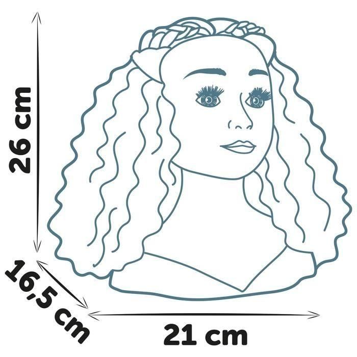 Smoby - Cabezal de peinado afro - Fácil de peinar - 23 accesorios realistas - Labios sensibles al calor - Trampilla de almacenamiento 4 Smoby - Cabezal de peinado afro - Fácil de peinar - 23 accesorios realistas - Labios sensibles al calor - Trampilla de almacenamiento 4