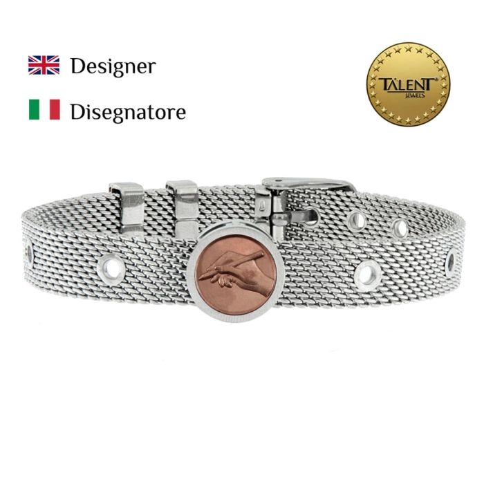 Pulsera Unisex Designer Talent Jewels TJA-3-06-02-1-235 Plateado 1 Pulsera Unisex Designer Talent Jewels TJA-3-06-02-1-235 Plateado 1