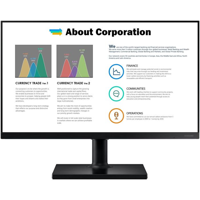 Samsung F24T450FZU Monitor 24'' Full HD (1920x1080) IPS 5ms con 2xHDMI DisplayPort VESA y Pivot Negro 5
