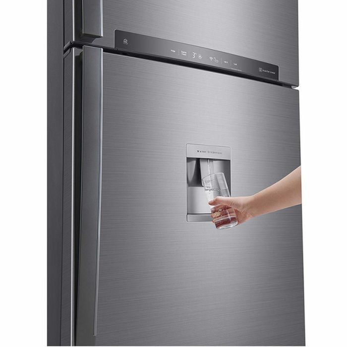Frigorífico combinado LG GTF916PZPED 184 630 L Acero Platino 10 Frigorífico combinado LG GTF916PZPED 184 630 L Acero Platino 10