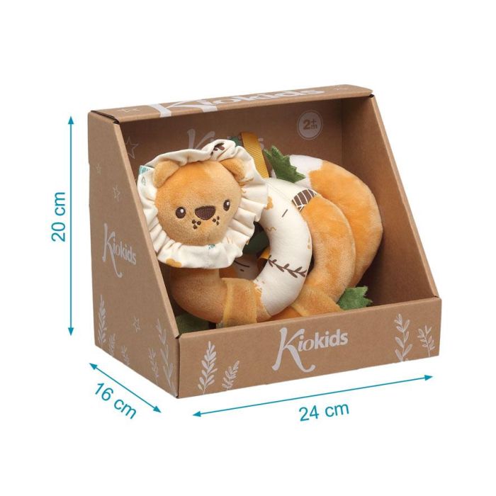KioKids Peluche Espiral León, Juguete para Bebé +0 Meses, Color Naranja, Poliéster 3 KioKids Peluche Espiral León, Juguete para Bebé +0 Meses, Color Naranja, Poliéster 3