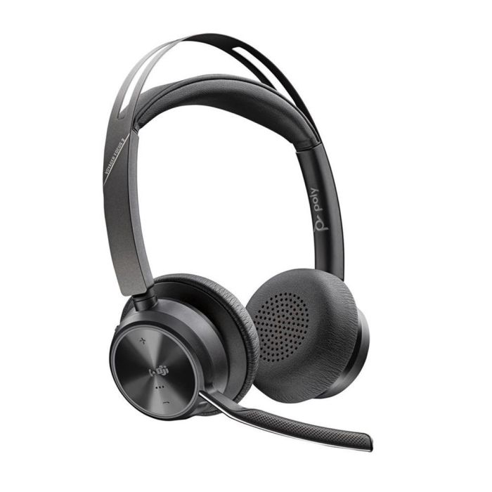 Poly 9T9J6AA Auriculares Inalámbricos Voyager Focus 2 Teams, ANC, Micrófono Acoustic Fence, Bluetooth, Negro. Adaptador USB-C/A + Soporte Carga. Poly 9T9J6AA Auriculares Inalámbricos Voyager Focus 2 Teams, ANC, Micrófono Acoustic Fence, Bluetooth, Negro. Adaptador USB-C/A + Soporte Carga.