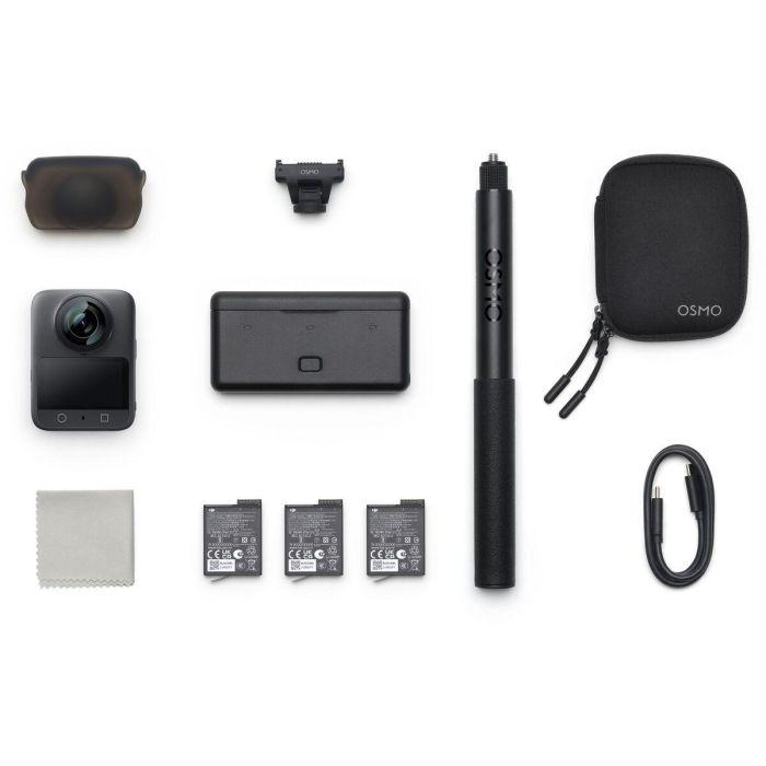 DJI Osmo 360 Adventure Combo Cámara de Acción 8K Ultra HD, 120MP, 128GB Memoria Interna, Wifi, Bluetooth, Negro 3