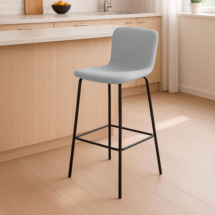 Taburete Versa Azul Gris Metal 44,5 X 93,5 X 51 CM 1 Taburete Versa Azul Gris Metal 44,5 X 93,5 X 51 CM 1