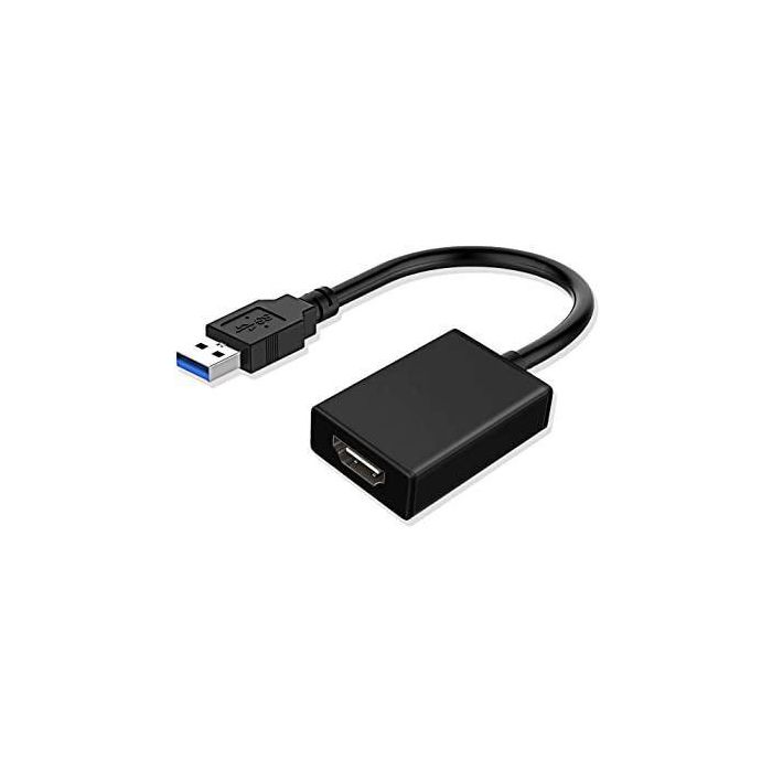 MicroConnect Adaptador USB 3.0 a HDMI para Monitor - Conecta y Extiende Pantalla Full HD - 0.15m