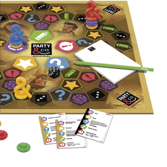 Diset Party & Co. Original Juego de Mesa para Toda la Familia +14 Años. Edición Española con 2000 Pruebas y Preguntas, 3+ Jugadores 4