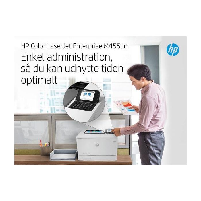 HP Color LaserJet Enterprise M455dn Impresora Láser Color Empresarial 27 ppm USB Ethernet Doble Cara Automática 38
