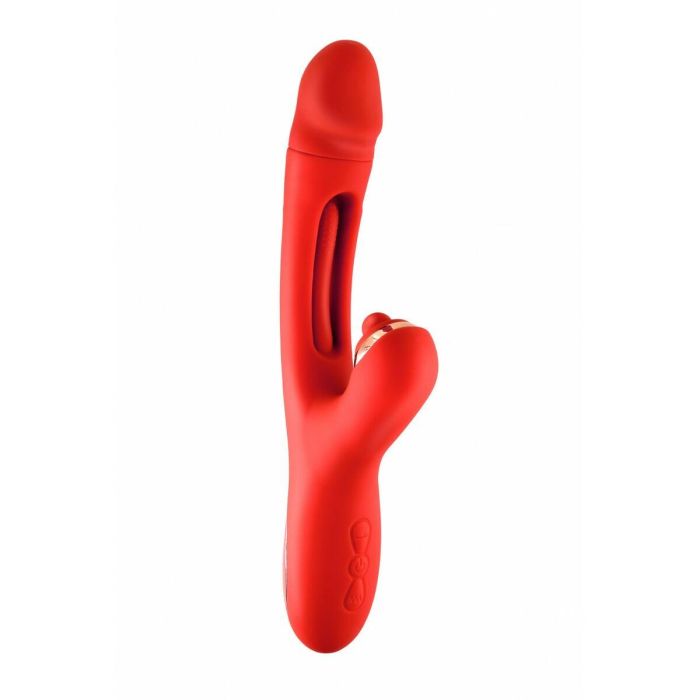 Vibrador Doble Estimulación Yoba JOYFULLY Rojo 1 Vibrador Doble Estimulación Yoba JOYFULLY Rojo 1