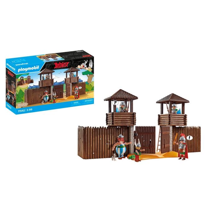 Playmobil 71542 Asterix: Campamento Romano con Astérix, Obélix, Ideafix, Nebulus Nimbus, soldados romanos, torres de vigilancia y puerta secreta 1