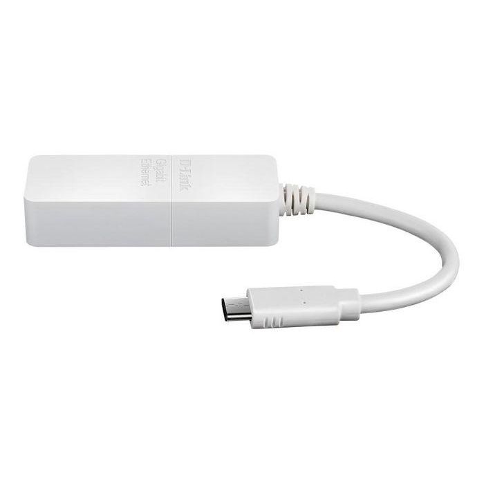 D-Link DUB-E130 Adaptador USB-C a Gigabit Ethernet de 1Gbps para Conexión de Red por Cable Plug & Play 1