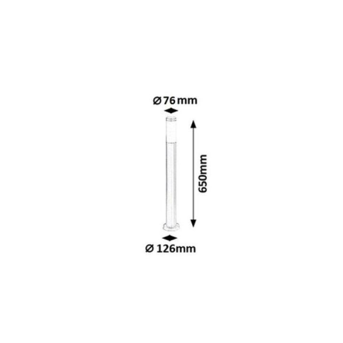 Baliza Exterior RABALUX "Inoxtorch" 1xE27 IP44 [RAB-8264] 1