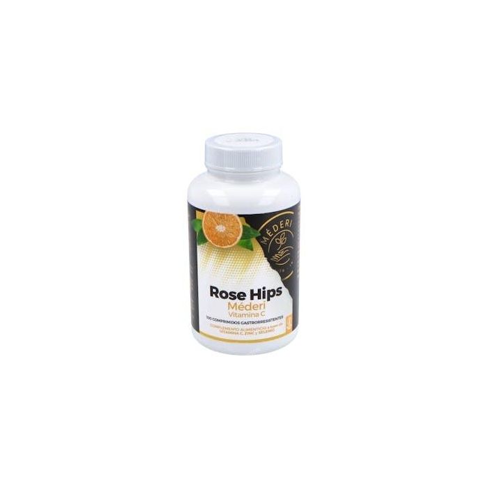 MEDERI NUTRICION INTEGRATIVA Rose Hips Vit. C + Zn + Se 100 Comp. - Complemento alimenticio con Vitamina C, Zinc y Selenio MEDERI NUTRICION INTEGRATIVA Rose Hips Vit. C + Zn + Se 100 Comp. - Complemento alimenticio con Vitamina C, Zinc y Selenio