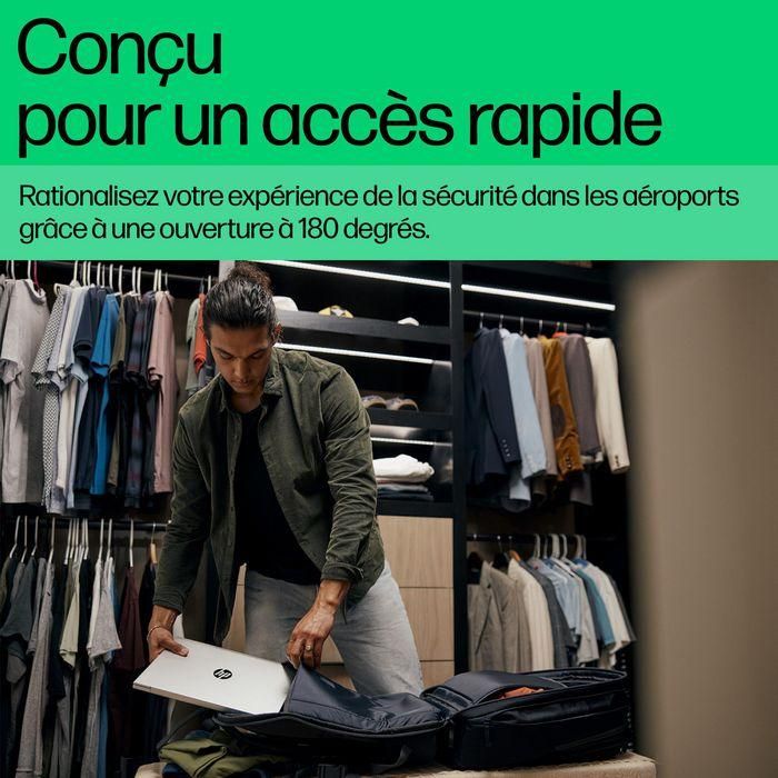 HP Mochila para portátil de 17 pulgadas Travel Plus 30L, Compañero de Viaje, Múltiples Compartimentos para Organización 13