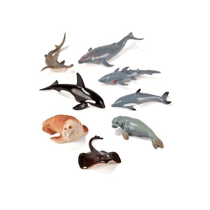 Miniland Juego de 8 Figuras de Animales Marinos para Niños