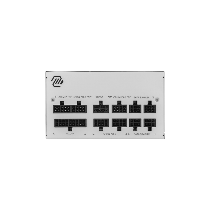 MSI MAG A850GL PCIE5 WHITE Fuente de Alimentación 850W 80 PLUS Gold ATX Blanco Cableado Totalmente Modular Ref. 306-7ZP8A24-CE0 2