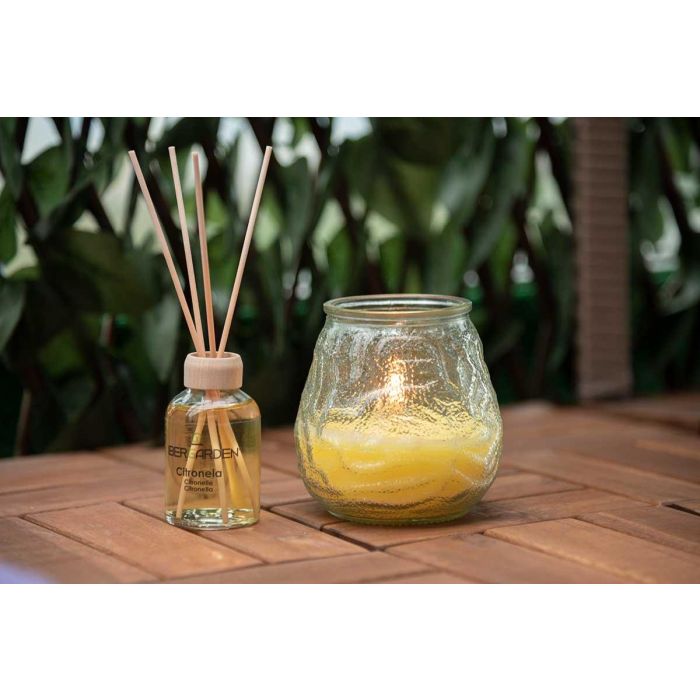 Vela Citronela Relieve Transparente Ibergarden 9X10CM (24 Unidades) 4 Vela Citronela Relieve Transparente Ibergarden 9X10CM (24 Unidades) 4