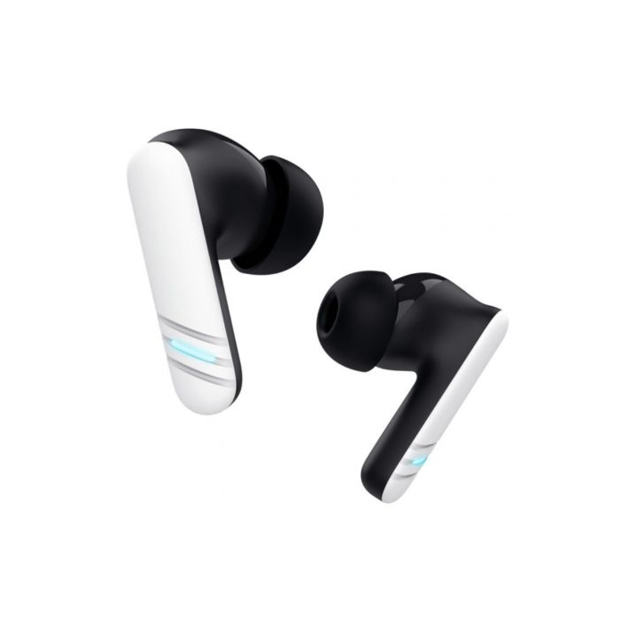 Trust Gaming GXT 409 Oxxie Auriculares Gaming Inalámbricos 2.4 GHz True Wireless Estéreo con Bluetooth, Cancelación Ruido ENC, 7h Batería, Blanco/Negro, PC, PS5, Switch, 25478