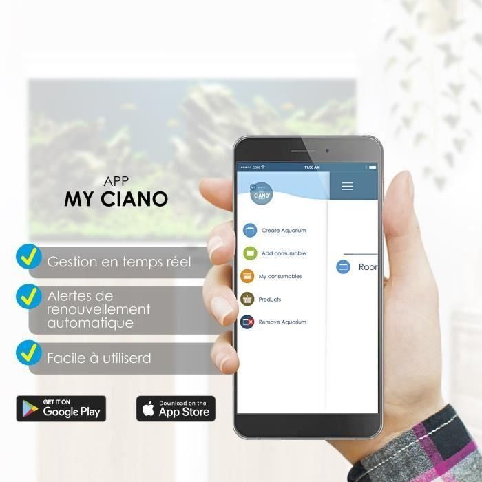 Rampa led CIANO CLA60 8W + transformador para aqua 60 y aqua 80 CIANO 4 Rampa led CIANO CLA60 8W + transformador para aqua 60 y aqua 80 CIANO 4