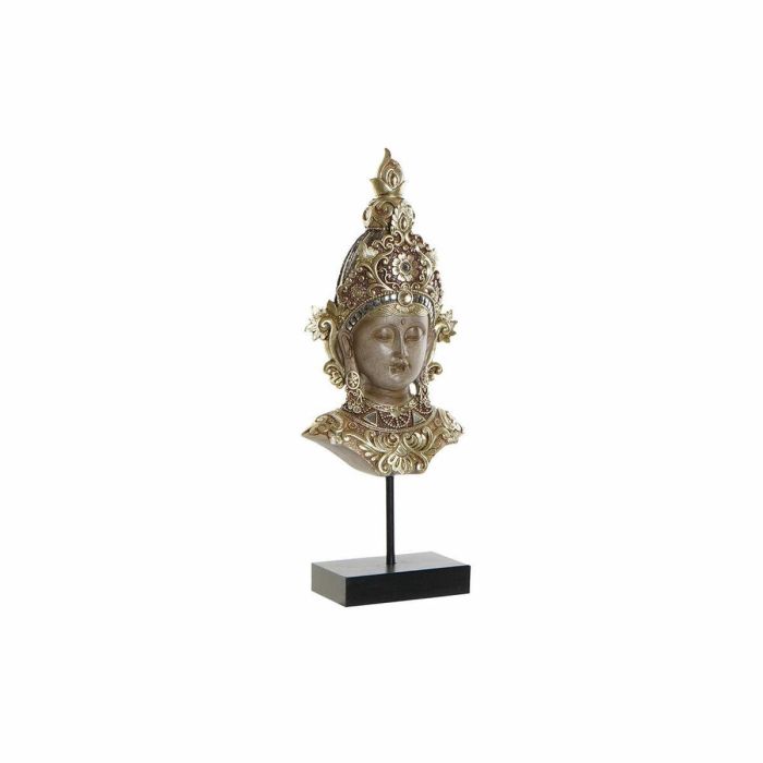 Figura Oriental DKD Home Decor Dorado Marron 7 x 38 x 15 cm