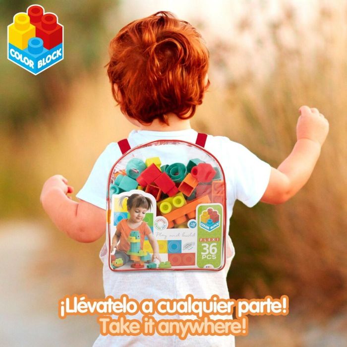 Juego de Construcción Color Block Bolsa 36 Piezas (6 Unidades) 1 Juego de Construcción Color Block Bolsa 36 Piezas (6 Unidades) 1
