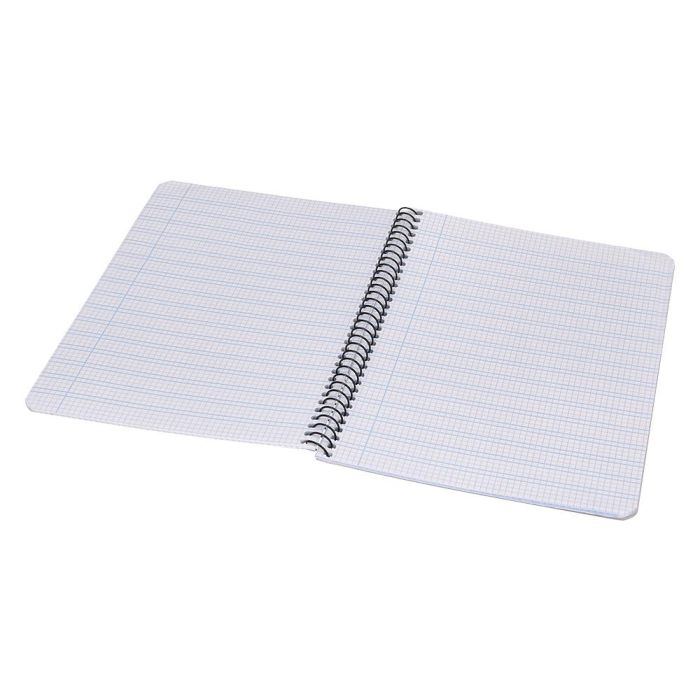 Cuaderno Espiral Liderpapel Cuarto Pautaguia Tapa Blanda 40H 75 gr Cuadro Pautado 3 mm Con Margen Colores Surtidos 10 unidades 8