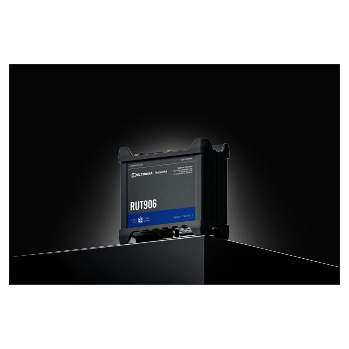 Teltonika RUT906 Router Dual SIM LTE Wifi Industrial Negro Aluminio Carril DIN