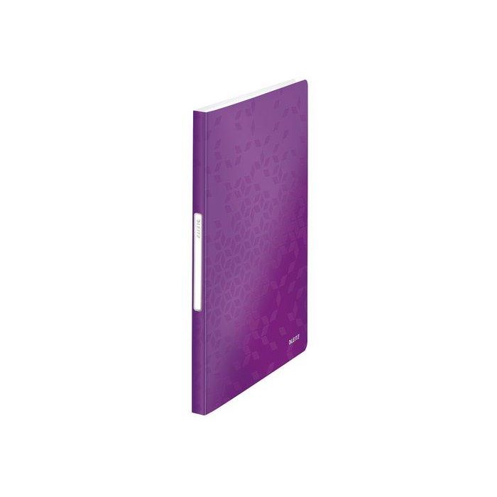 Carpeta Fundas (Tarifario) Leitz Wow Pp Flexible A4 40 F. Violeta (Set de 10)