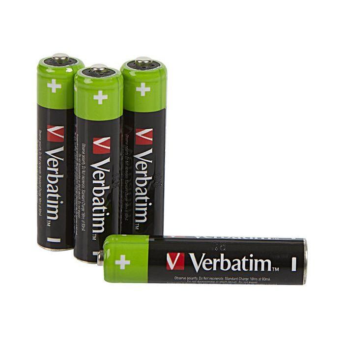 Verbatim HR03 Pilas AAA Premium Recargables NiMH 950mAh 1.2V Pre-cargadas 3 Verbatim HR03 Pilas AAA Premium Recargables NiMH 950mAh 1.2V Pre-cargadas 3