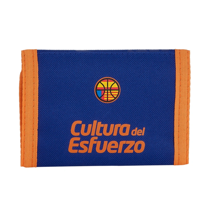 Safta Billetera con cabecera Valencia Basket 12,5x9,5cm Azul y Naranja 1 Safta Billetera con cabecera Valencia Basket 12,5x9,5cm Azul y Naranja 1