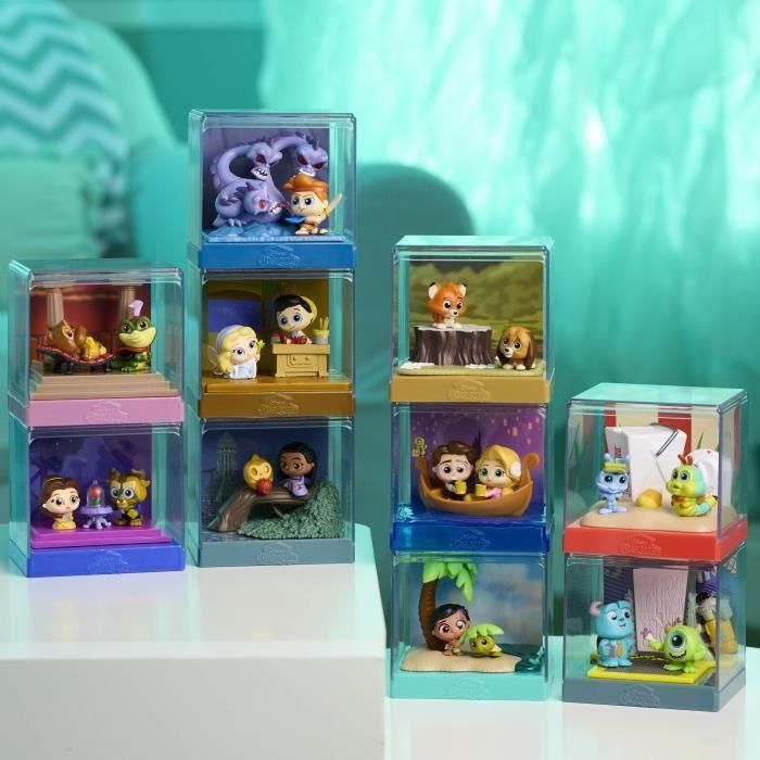 Figuras coleccionables - DISNEY - Film Moments - 2 figuras, 1 diorama, 1 tarjeta de fondo, 10 escenas coleccionables 2 Figuras coleccionables - DISNEY - Film Moments - 2 figuras, 1 diorama, 1 tarjeta de fondo, 10 escenas coleccionables 2