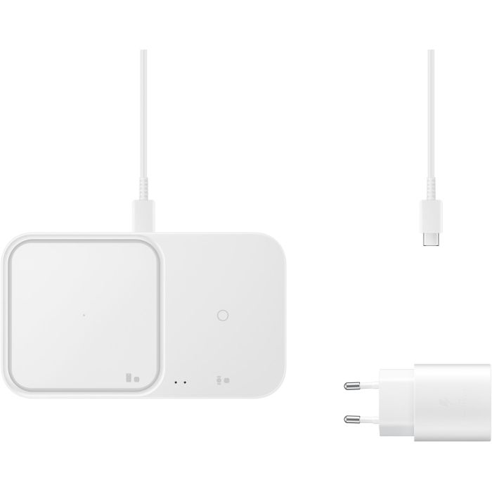 Samsung Wireless Charger Duo EP-P5400T para Auriculares, Smartphone y Smartwatch 15W - Blanco 6