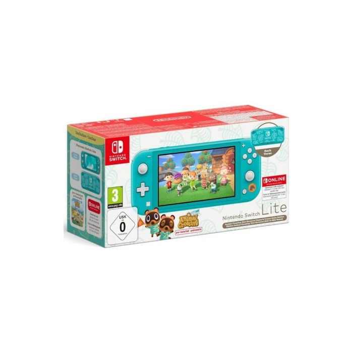 Nintendo Switch Lite Azul Turquesa + Juego Nintendo Animal Crossing New Horizons Nintendo Switch Lite Azul Turquesa + Juego Nintendo Animal Crossing New Horizons