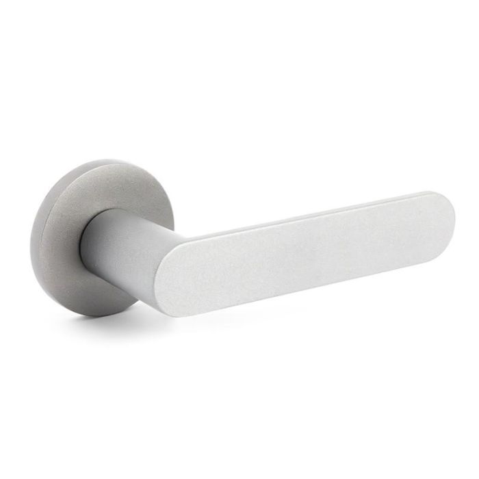 Jandel Juego De Manivelas Con Roseta Aluminio Modelo Shape 1320 Ø50 Acabado Cromo Satinado