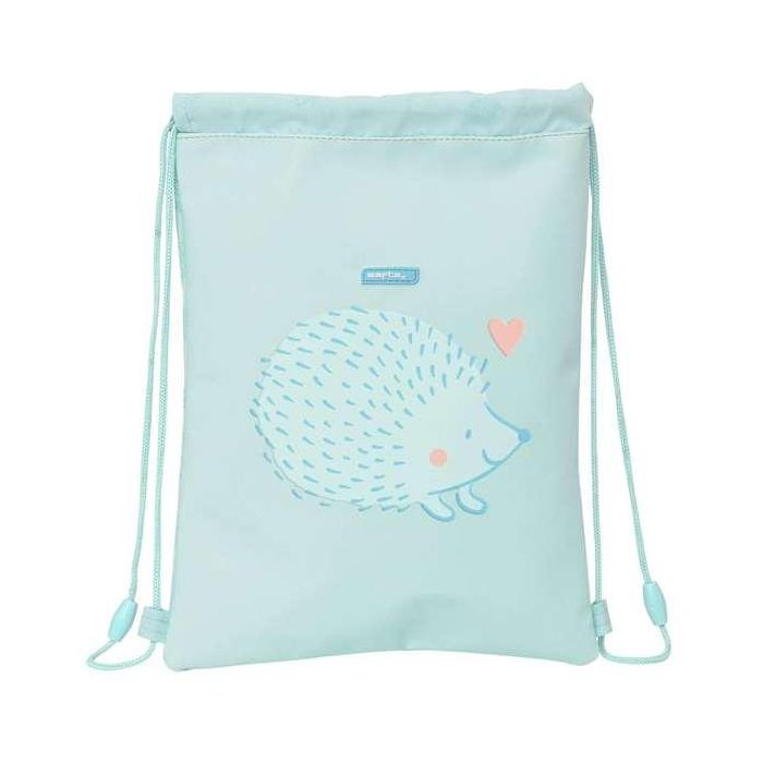 Bolsa Mochila con Cuerdas Safta Erizo Turquesa (26 x 34 x 1 cm) Bolsa Mochila con Cuerdas Safta Erizo Turquesa (26 x 34 x 1 cm)