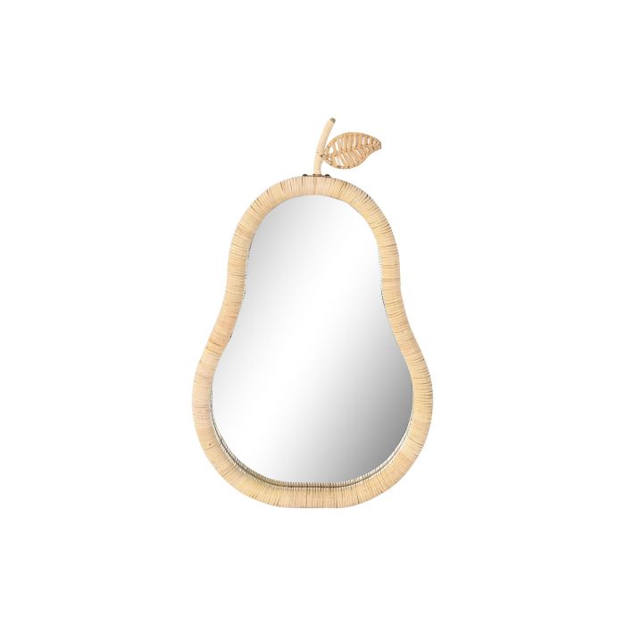 DKD Home Decor Espejo Cottage de Ratán Natural 4 x 68 x 41.5 cm (2 Unidades)