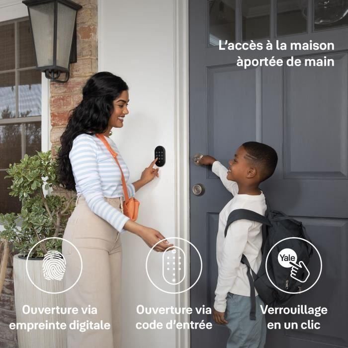 TESA 05/303000/Bl Teclado Linus Smart Keypad 2 con Lector de Huella Dactilar 4