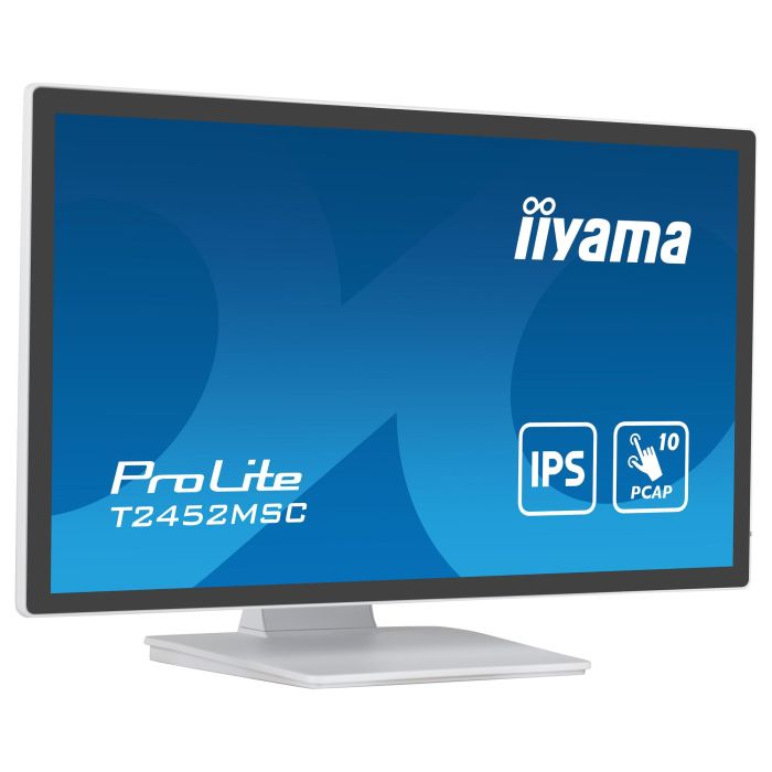 iiyama T2452MSC-W1 Monitor Táctil 23.8 Pulgadas IPS Full HD 1920x1080 HDMI USB Blanco 1