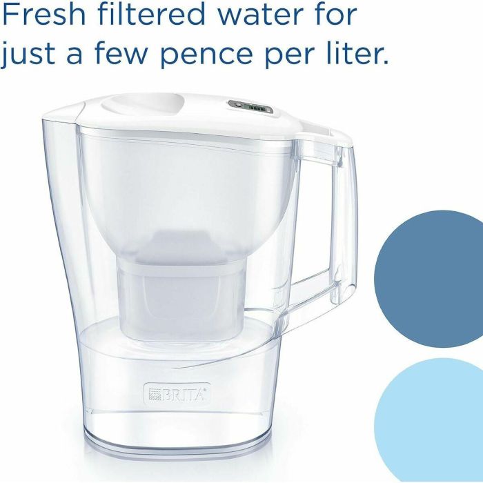 Jarra Filtrante Brita ALUNA Blanco Transparente Plástico 2,4 L 14 Jarra Filtrante Brita ALUNA Blanco Transparente Plástico 2,4 L 14