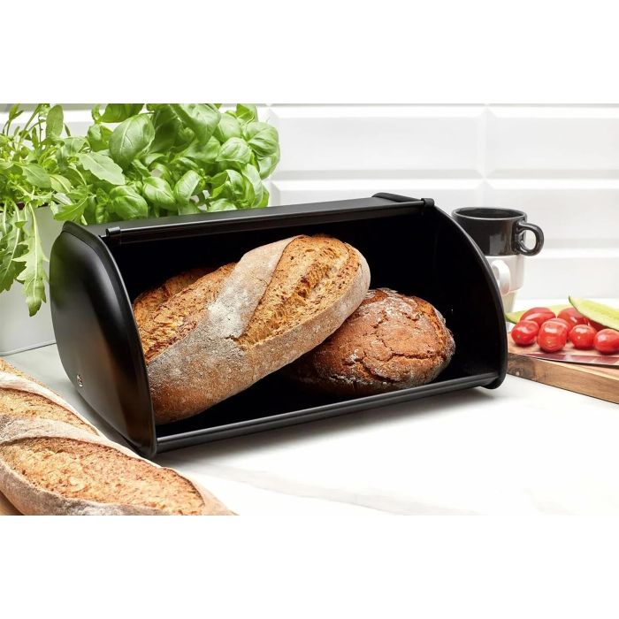 Panera de metal con tapa Quttin 34x23x14.5 cm (4 Unidades) 2 Panera de metal con tapa Quttin 34x23x14.5 cm (4 Unidades) 2