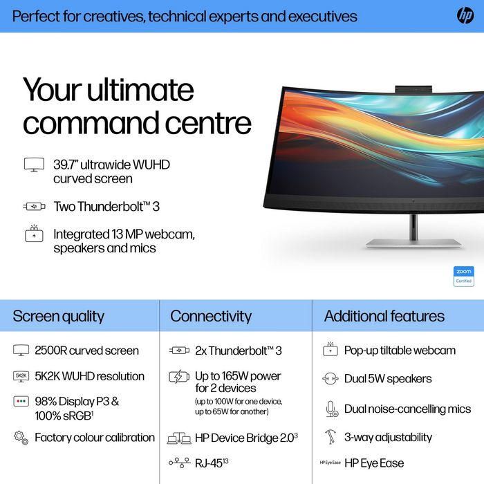 HP Series 7 Pro 39.7 inch 5K2K Conferencing Monitor-740pm 11 HP Series 7 Pro 39.7 inch 5K2K Conferencing Monitor-740pm 11